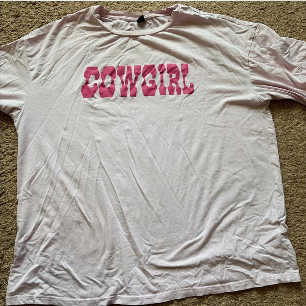 Pink 'Cowgirl' Graphic T-Shirt